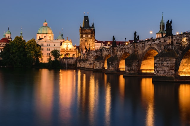 noční Praha